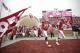 NORMAN, OK - NOVEMBER 26: Members of the Oklahoma Sooners take the field before the game against the Iowa State Cyclones on October 26, 2011 at Gaylord Family-Oklahoma Memorial Stadium in Norman, Oklahoma. Oklahoma defeated Iowa State 26-6. (Photo by Brett Deering/Getty Images)