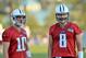 Jake Locker and Matt Hasselbeck duel for the Titans starting QB position.