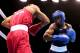 LONDON, ENGLAND - AUGUST 03: Krishan Vikas of India (L) in action with Errol Spence of United States during the Men's Welter (69kg) Boxing on Day 7 of the London 2012 Olympic Games at ExCeL on August 3, 2012 in London, England. (Photo by Scott Heavey/Getty Images)