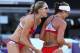 LONDON, ENGLAND - AUGUST 05: Kerri Walsh Jennings of the United States and Misty May-Treanor of the United States celebrate during the Women's Beach Volleyball Quarter Final match between United States and Italy on Day 9 of the London 2012 Olympic Games at Horse Guards Parade on August 5, 2012 in London, England. (Photo by Ryan Pierse/Getty Images)