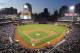 Jul 3, 2009; San Diego, CA, USA; General view of Petco Park and the downtown San Diego skyline during the MLB game between the Los Angeles Dodgers and San Diego Padres. Mandatory Credit: Kirby Lee/Image of Sport-US PRESSWIRE
