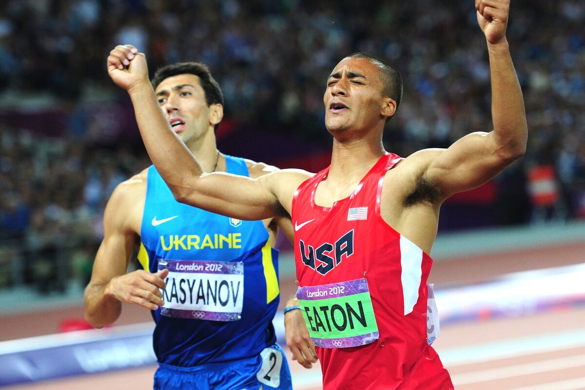 WorldRecord Holder Ashton Eaton Wins Gold Medal in Decathlon News