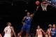 NEW YORK, NY - MARCH 28: Dwight Howard #12 of the Orlando Magic lays the ball up agains the New York Knicks at Madison Square Garden on March 28, 2012 in New York City. NOTE TO USER: User expressly acknowledges and agrees that, by downloading and/or using this Photograph, user is consenting to the terms and conditions of the Getty Images License Agreement. (Photo by Chris Trotman/Getty Images)