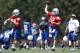 ANDERSON, IN - JULY 29: Andrew Luck #12 of the Indianapolis Colts works out during training camp at Anderson University on July 29, 2012 in Anderson, Indiana. (Photo by Joe Robbins/Getty Images)