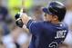 MINNEAPOLIS, MN - AUGUST 10: Matt Joyce #20 of the Tampa Bay Rays hits a two run home run against the Minnesota Twins during the first inning on August 10, 2012 at Target Field in Minneapolis, Minnesota. (Photo by Hannah Foslien/Getty Images)