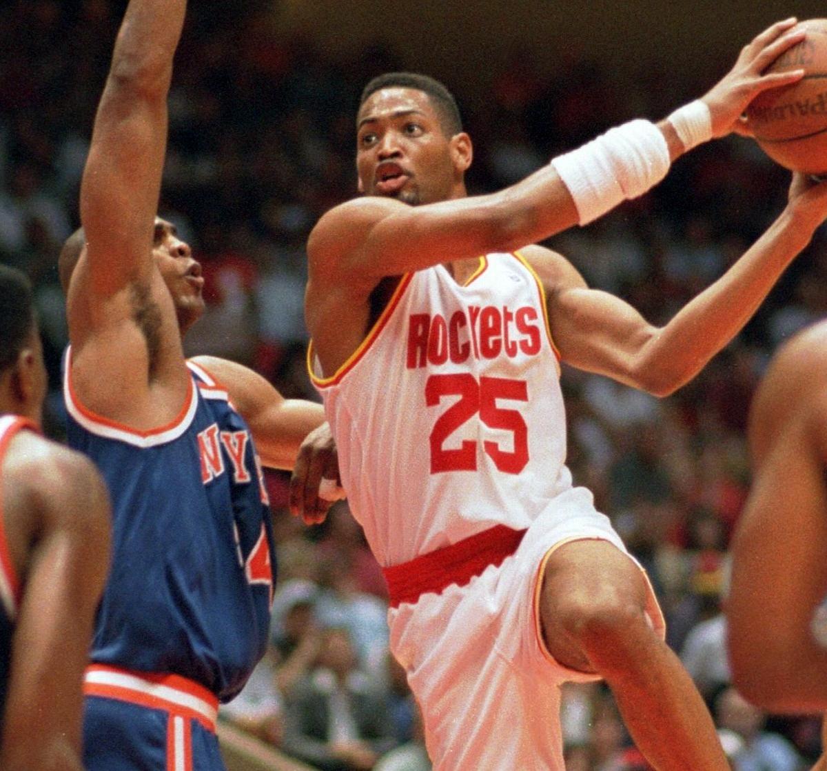 ROBERT HORRY  Houston Rockets 1995 Throwback NBA Basketball Jersey