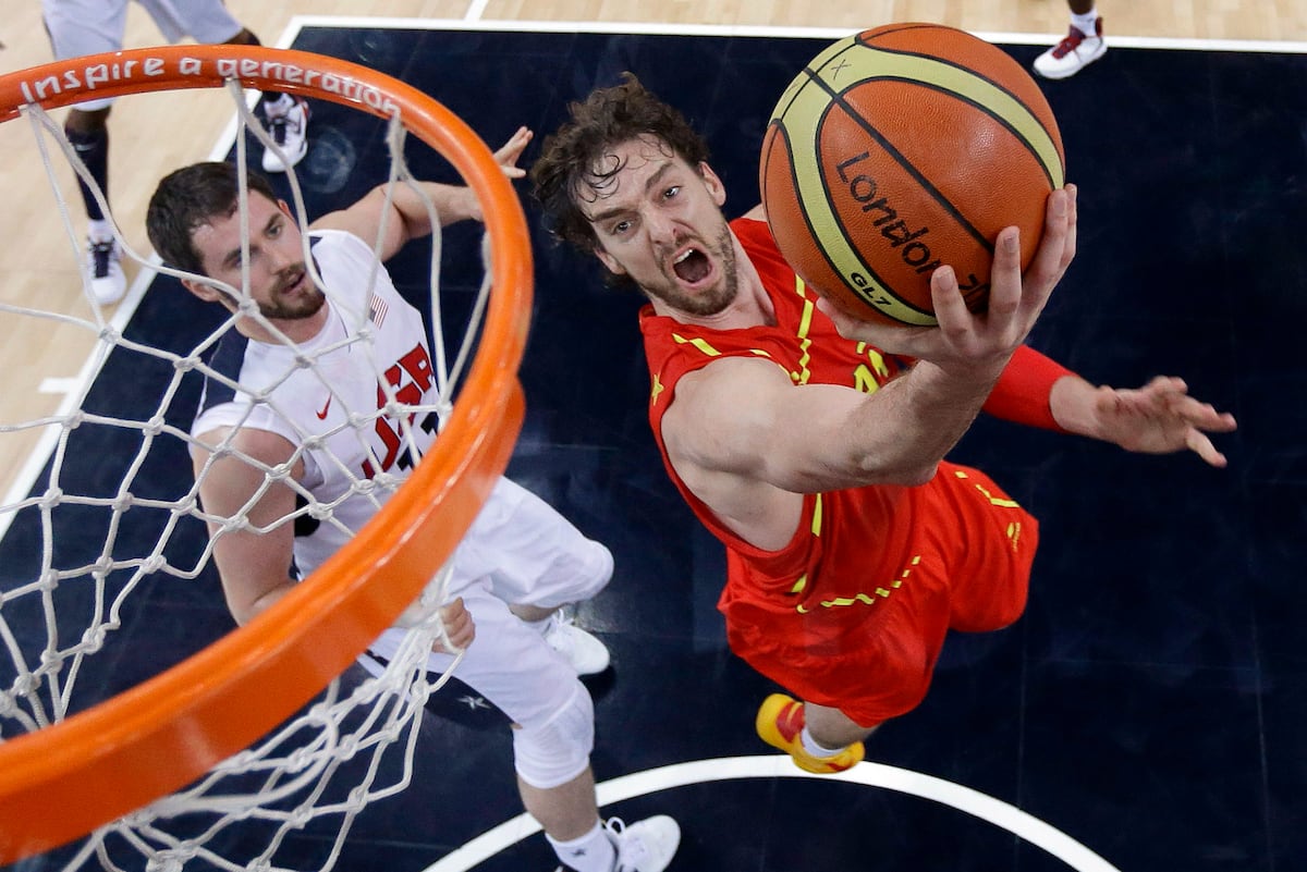 Spain Olympic Basketball Team Pau Gasol Keeps It Close in GoldMedal