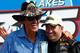 Owner Richard Petty and driver Marcos Ambrose are all smiles after winning the Sprint Cup race in Watkins Glen, NY.