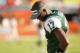 MIAMI GARDENS, FL - JANUARY 01: Plaxico Burress #17 of the New York Jets looks on during a game against the Miami Dolphins at Sun Life Stadium on January 1, 2012 in Miami Gardens, Florida. (Photo by Mike Ehrmann/Getty Images)