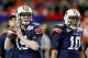 ATLANTA, GA - DECEMBER 31: Clint Moseley #15 and Kiehl Frazier #10 of the Auburn Tigers against the Virginia Cavaliers during the 2011 Chick Fil-A Bowl at Georgia Dome on December 31, 2011 in Atlanta, Georgia. (Photo by Kevin C. Cox/Getty Images)