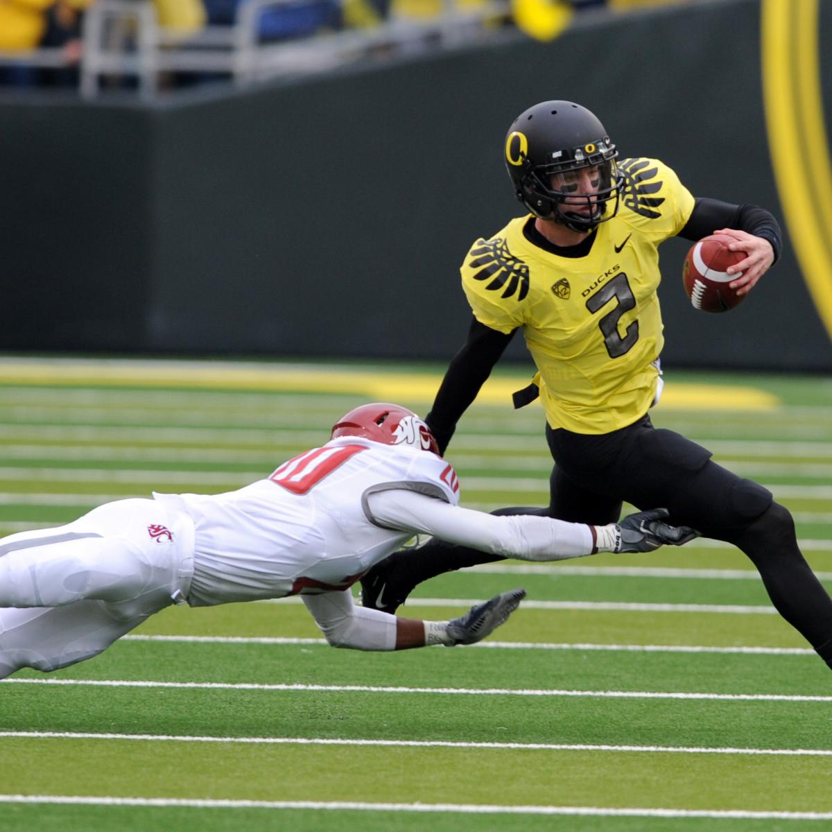 Oregon Football 2012 Ducks' QBs Get to Use Scrimmage Tempo to Separate