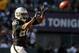 August 13, 2012; Oakland, CA, USA; Oakland Raiders wide receiver Rod Streater (80) prepares to catch a pass against the Dallas Cowboys in the second quarter at O.Co Coliseum. The Cowboys defeated the Raiders 3-0. Mandatory Credit: Cary Edmondson-US PRESSWIRE