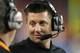 GLENDALE, AZ - JANUARY 02: Head coach Mike Gundy of the Oklahoma State Cowboys looks on against the Stanford Cardinal during the Tostitos Fiesta Bowl on January 2, 2012 at University of Phoenix Stadium in Glendale, Arizona. (Photo by Donald Miralle/Getty Images)
