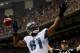 NEW ORLEANS, LA - JANUARY 07: Calvin Johnson #81 of the Detroit Lions celebrates after scoring a touchdown in the second quarter against the New Orleans Saints during their 2012 NFC Wild Card Playoff game at Mercedes-Benz Superdome on January 7, 2012 in New Orleans, Louisiana. (Photo by Ronald Martinez/Getty Images)