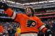 PHILADELPHIA, PA - JANUARY 02: Scott Hartnell #19 of the Philadelphia Flyers waves to fans prior to the start of the 2012 Bridgestone NHL Winter Classic against the New York Rangers at Citizens Bank Park on January 2, 2012 in Philadelphia, Pennsylvania. The Rangers won 3-2 in regulation. (Photo by Bruce Bennett/Getty Images)