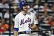 NEW YORK, NY - AUGUST 20: Ike Davis #29 of the New York Mets reacts after he struck against the Colorado Rockies on August 20, 2012 at Citi Field in the Flushing neighborhood of the Queens borough of New York City. (Photo by Elsa/Getty Images)