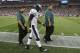 FOXBORO, MA - AUGUST 20: Michael Vick #7 of the Philadelphia Eagles leaves the field after he was hit on a play in the first quarter against the New England Patriots during a preseason game at Gillette Stadium on August 20, 2012 in Foxboro, Massachusetts. (Photo by Jim Rogash/Getty Images)