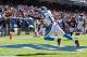 CHICAGO, IL - OCTOBER 2: Brandon LaFell #11 of the Carolina Panthers reaches for an over thrown pass in the end zone during a game against the Chicago Bears at the Soldier Field on October 2, 2011 in Chicago, Illinois. The Bears defeated the Panthers 34 to 29. (Photo by Wesley Hitt/Getty Images)