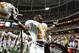 6 Dec 1997: Defensive back Terry Fair of the Tennessee Volunteers celebrates during a game against the Auburn Tigers at the Georgia Dome in Atlanta, Georgia. Tennessee won the game, 30-29. Mandatory Credit: Andy Lyons /Allsport