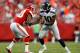 KANSAS CITY, MO - AUGUST 24: Terrell Owens #10 of the Seattle Seahawks in action during the NFL preseason game against the Kansas City Chiefs at Arrowhead Stadium on August 24, 2012 in Kansas City, Missouri. (Photo by Jamie Squire/Getty Images)