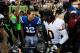LANDOVER, MD - AUGUST 25: Andrew Luck #12 of the Indianapolis Colts and Robert Griffin III #10 of the Washington Redskins shake hands after a preseason game at FedExField on August 25, 2012 in Landover, Maryland. (Photo by Patrick McDermott/Getty Images)