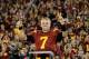 USC Football QB Matt Barkley smiles for the camera after crushing rival UCLA at home.