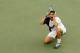 FLUSHING, NY - SEPTEMBER 7: Andy Roddick celebrates match point against Juan Carlos Ferrero of Spain during the US Open men's singles final at Arthur Ashe Stadium in the USTA National Tennis Center on September 7, 2003 in Flushing, New York. Roddick defeated Ferrero 6/3, 7/6(2), 6/3.?(Photo by Nick Laham/Getty Images)