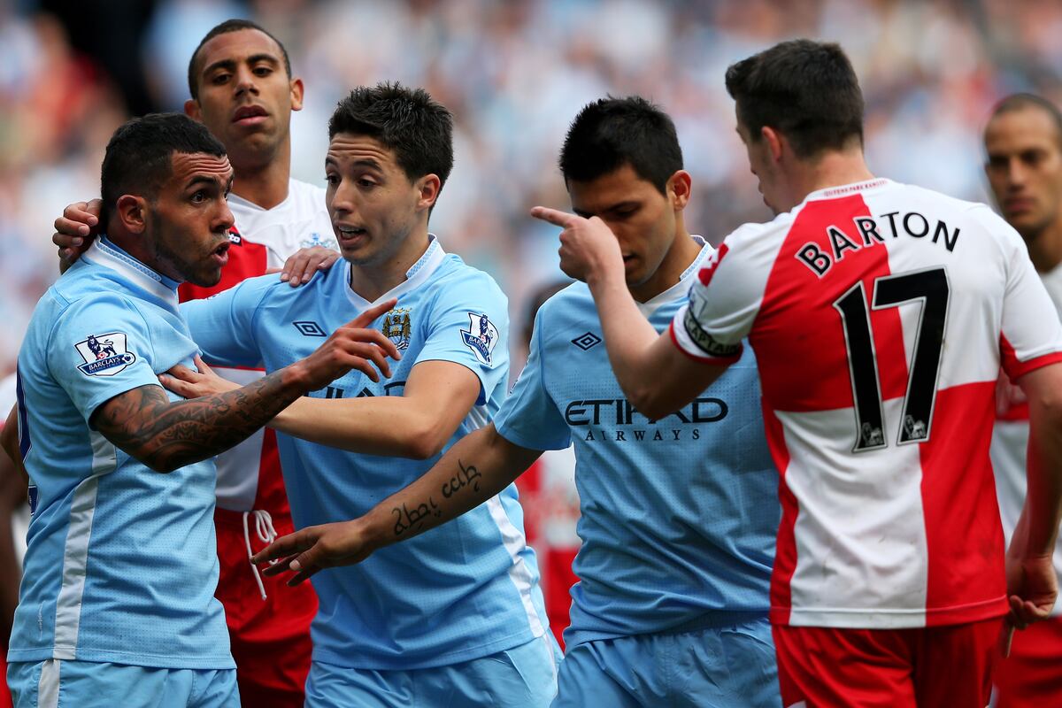 Manchester City 3-1 QPR: Edin Dzeko, Carlos Tevez on ...
