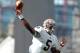 Sep 1, 2012; Dublin, IRELAND; Notre Dame Fighting Irish quarterback Everett Golson (5) throws the ball in the second quarter against the Navy Midshipmen at Aviva Stadium. Mandatory Credit: Matt Cashore-US PRESSWIRE