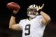 NEW ORLEANS, LA - AUGUST 17: Drew Brees #9 of the New Orleans Saints during the game against the Jacksonville Jaguars at the Mercedes-Benz Superdome on August 17, 2012 in New Orleans, Louisiana. (Photo by Chris Graythen/Getty Images)
