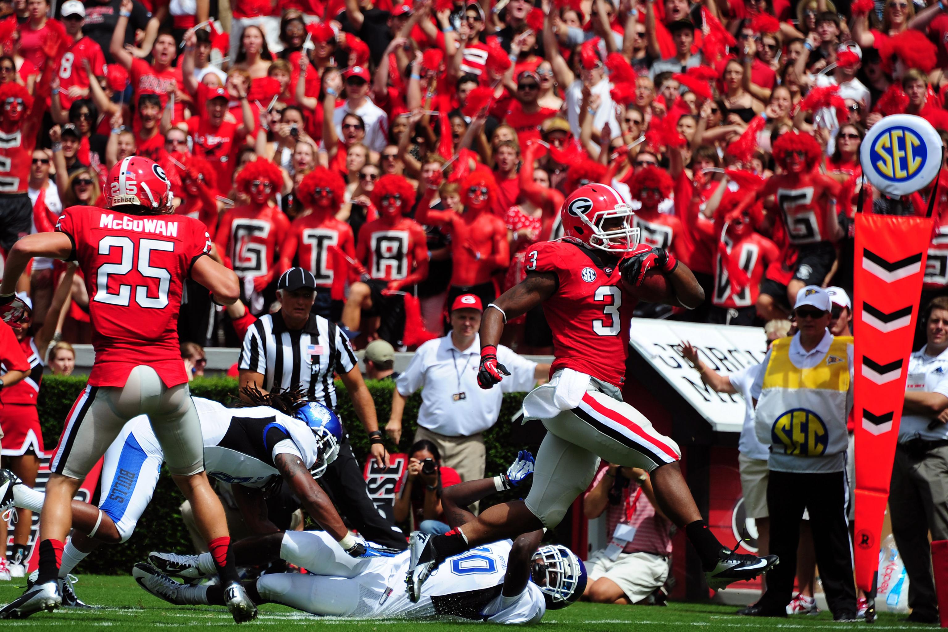 For Kids Georgia Bulldogs #3 Todd Gurley II Black College Football