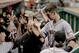 HOUSTON, TX- AUGUST 30: Buster Posey #28 of the San Francisco Giants is congratulated by teammates after scoring against the Houston Astros in the seventh inning on August 30, 2012 at Minute Maid Park in Houston, Texas. (Photo by Thomas B. Shea/Getty Images)