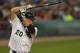 CHICAGO, IL - AUGUST 21: Kevin Youkilis #20 of the Chicago White Sox bats against the New York Yankees at U.S. Cellular Field on August 21, 2012 in Chicago, Illinois. The White Sox defeated the Yankees 7-3. (Photo by Jonathan Daniel/Getty Images)