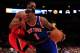 NEW YORK, NY - FEBRUARY 16: Amar'e Stoudemire #1 of the New York Knicks drives past Al Horford #15 of the Atlanta Hawks at Madison Square Garden on February 16, 2011 in New York City. NOTE TO USER: User expressly acknowledges and agrees that, by downloading and/or using this Photograph, User is consenting to the terms and conditions of the Getty Images License Agreement. The Knicks defeated the Hawks 102-90. (Photo by Chris Trotman/Getty Images)