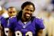August 23, 2012; Baltimore, MD, USA; Baltimore Ravens wide receiver Torrey Smith (82) during the game against the Jacksonville Jaguars at M&T Bank Stadium. Mandatory Credit: Evan Habeeb-US PRESSWIRE