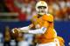 ATLANTA, GA - AUGUST 31: Tyler Bray #8 of the Tennessee Volunteers passes against the North Carolina State Wolfpack at Georgia Dome on August 31, 2012 in Atlanta, Georgia. (Photo by Kevin C. Cox/Getty Images)