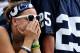 STATE COLLEGE, PA - SEPTEMBER 01: Penn State Nittany Lions react after losing to the Ohio Bobcats at Beaver Stadium on September 1, 2012 in State College, Pennsylvania. The Bobcats won 24-14. (Photo by Patrick Smith/Getty Images)