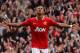 MANCHESTER, ENGLAND - AUGUST 28: Nani of Manchester United celebrates after scoring his side's fifth goal during the Barclays Premier League match between Manchester United and Arsenal at Old Trafford on August 28, 2011 in Manchester, England. (Photo by Alex Livesey/Getty Images)