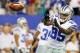 Sep 5, 2012; East Rutherford, NJ, USA; Dallas Cowboys wide receiver Kevin Ogletree (85) prior to the game against the New York Giants at MetLife Stadium. Mandatory Credit: Jim O'Connor-US PRESSWIRE
