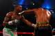 ATLANTIC CITY, NJ - APRIL 28: Chad Dawson (grey trunks) trades punches with Bernard Hopkins (black trunks) during their WBC & Ring Magazine Light Heavyweight Title fight at Boardwalk Hall Arena on April 28, 2012 in Atlantic City, New Jersey. (Photo by Al Bello/Getty Images)
