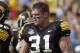 ORLANDO, FL - JANUARY 1: Matt Roth #31 of the Iowa Hawkeyes stands on the field during the Capital One Bowl game against the LSU Tigers at the Florida Citrus Bowl on January 1, 2005 in Orlando, Florida. The Hawkeyes won 30-25. (Photo by Matt Stroshane/Getty Images)