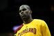 NEWARK, NJ - MARCH 19: Antawn Jamison #4 of the Cleveland Cavaliers looks on during warm ups against the New Jersey Nets at Prudential Center on March 19, 2012 in Newark, New Jersey. NOTE TO USER: User expressly acknowledges and agrees that, by downloading and or using this photograph, User is consenting to the terms and conditions of the Getty Images License Agreement. (Photo by Chris Chambers/Getty Images)