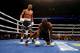 OAKLAND, CA - SEPTEMBER 08: Andre Ward (L) stands over Chad Dawson after he knocked him down in the third round of their WBA/WBC Super Middleweight championship fight at ORACLE Arena on September 8, 2012 in Oakland, California. Ward won by TKO in the 10th round. (Photo by Ezra Shaw/Getty Images)