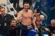 Feb 18, 2012; Munich, GERMANY; Vitali Klitschko celebrates after defeating Dereck Chisora in the WBC world championship heavyweight bout at the Olympic hall in Munich. Mandatory Credit: Matthias Hangst/Witters Sport via US PRESSWIRE