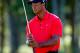 NORTON, MA - SEPTEMBER 03: Tiger Woods reacts after missing a putt for birdie on the 15th hole during the final round of the Deutsche Bank Championship at TPC Boston on September 3, 2012 in Norton, Massachusetts. (Photo by Jim Rogash/Getty Images)