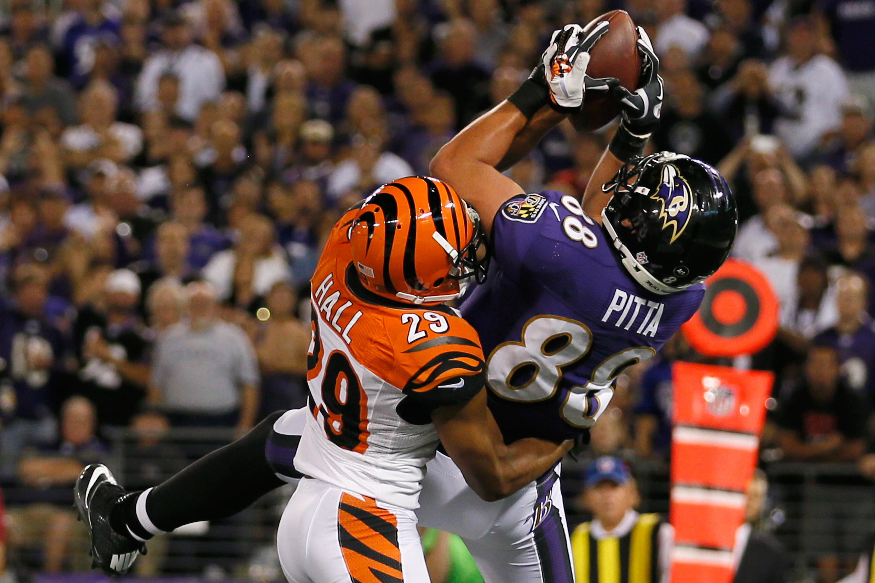 What were Dennis Pitta's top 5 touchdowns?