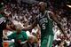 MIAMI, FL - JUNE 09: Kevin Garnett #5 of the Boston Celtics is taken out of the game in the second quarter against the Miami Heat in Game Seven of the Eastern Conference Finals in the 2012 NBA Playoffs on June 9, 2012 at American Airlines Arena in Miami, Florida. NOTE TO USER: User expressly acknowledges and agrees that, by downloading and or using this photograph, User is consenting to the terms and conditions of the Getty Images License Agreement. (Photo by Mike Ehrmann/Getty Images)
