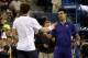 NEW YORK, NY - SEPTEMBER 10: Andy Murray of Great Britain shakes hands with Novak Djokovic of Serbia following his victory in the men's singles final match on Day Fifteen of the 2012 US Open at USTA Billie Jean King National Tennis Center on September 10, 2012 in the Flushing neighborhood of the Queens borough of New York City. Murray defeated Djokovic 7-6, 7-5, 2-6, 3-6, 6-2. (Photo by Elsa/Getty Images)