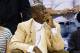 CHARLOTTE, NC - APRIL 26: Charlotte Bobcats owner Michael Jordan looks at the video board during the game against the Orlando Magic at Time Warner Cable Arena on April 26, 2010 in Charlotte, North Carolina. The Magic defeated the Bobcats 99-90 to complete the four game sweep. NOTE TO USER: User expressly acknowledges and agrees that, by downloading and or using this Photograph, user is consenting to the terms and conditions of the Getty Images License Agreement. (Photo by Brian A. Westerholt/Getty Images)