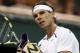 LONDON, ENGLAND - JUNE 28: Rafael Nadal of Spain reacts during his Gentlemen's Singles second round match against Lukas Rosol of the Czech Republic on day four of the Wimbledon Lawn Tennis Championships at the All England Lawn Tennis and Croquet Club on June 28, 2012 in London, England. (Photo by Clive Rose/Getty Images)